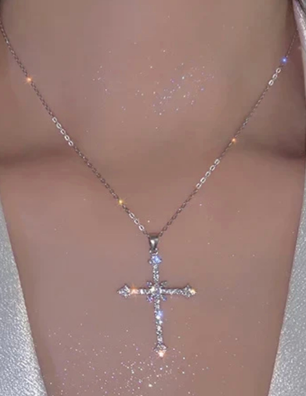 Cross Bling Necklace