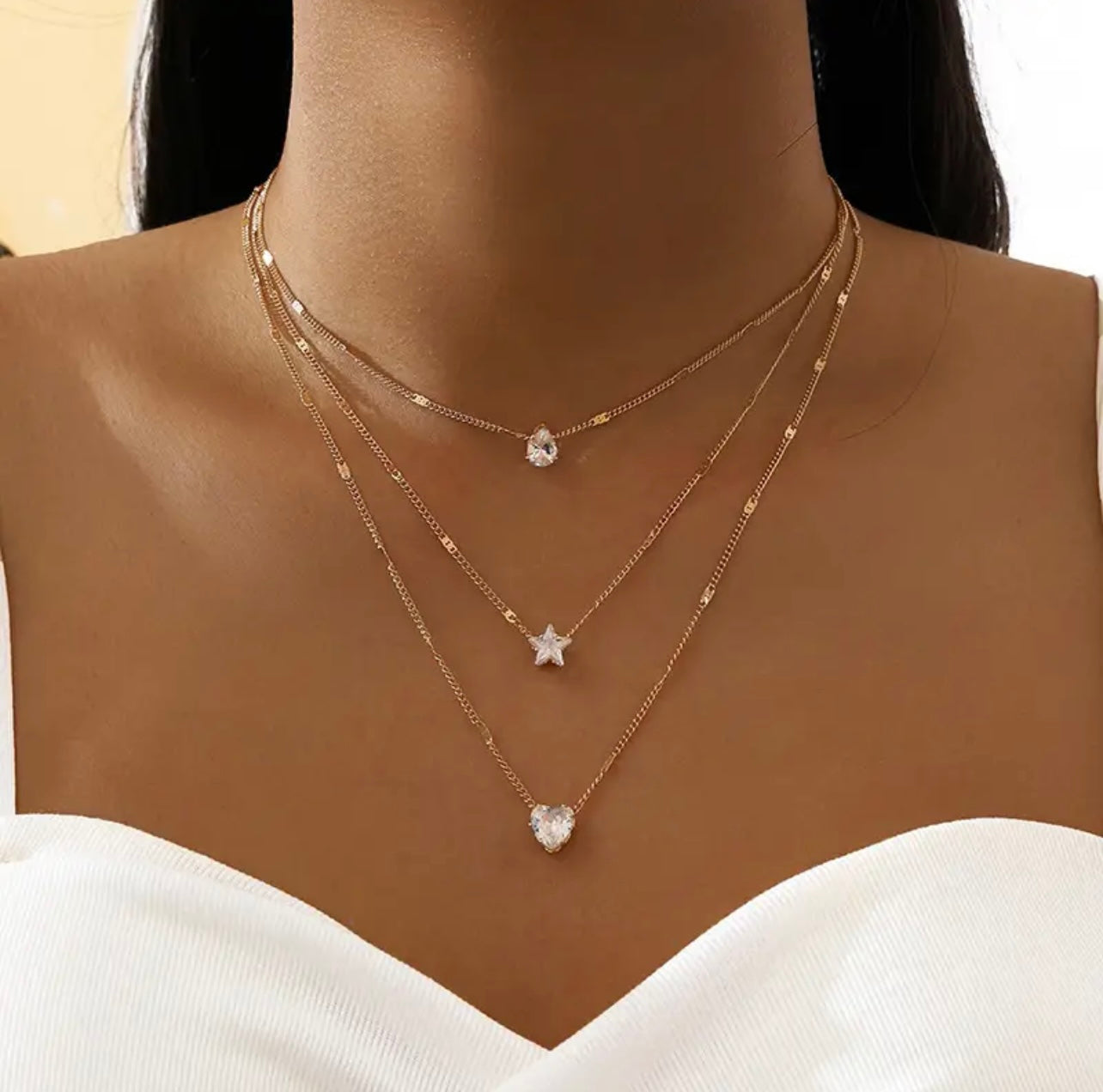 Layered Shape Necklace